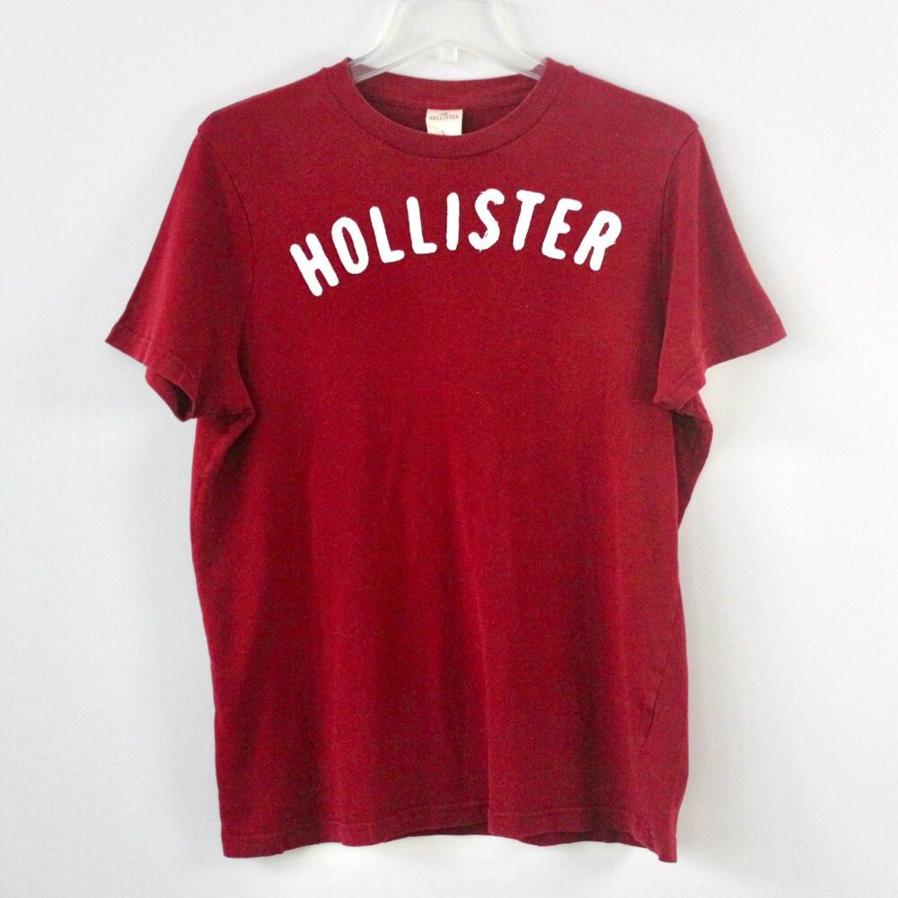 Hollister Vintage Y2K 100% Cotton Red Logo Short-Sleeve T-Shirt Large